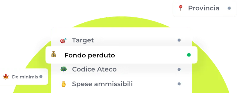 Schermata della ricerca avanzata con tutti i filtri di Bando Easy
